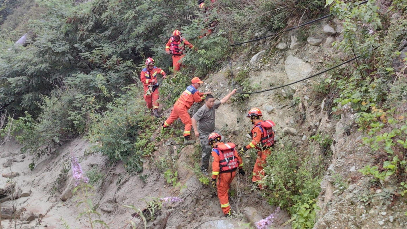 痛心！汶川山洪泥石流災害造成7人失聯 目前發現3名遇難者