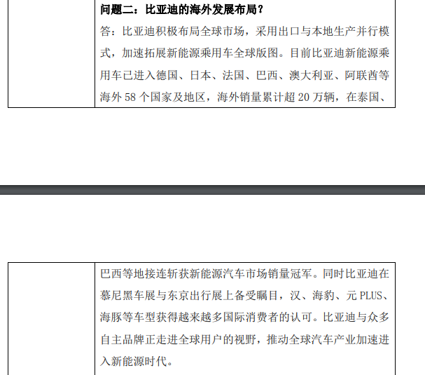 比亞迪：歐洲新能源乘用車業務已覆蓋 19 個國家及地區，累計开店超 170 家