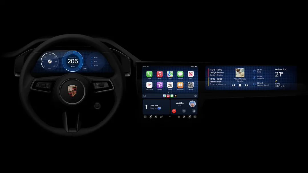 保時捷、阿斯頓馬丁車型將率先搭載蘋果新版 CarPlay，配有“個性主題”