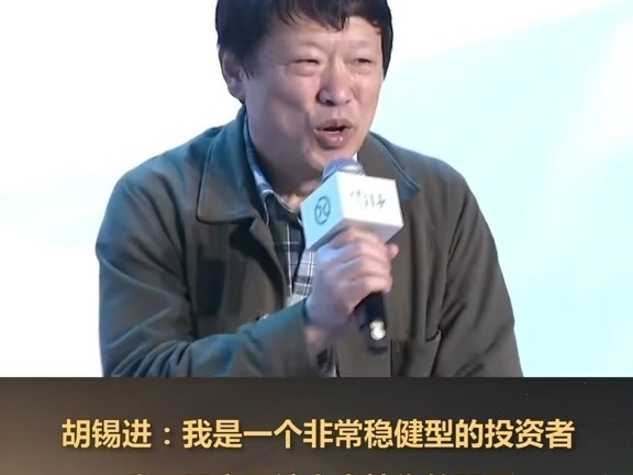 胡錫進：我是一個非常穩健型的投資者