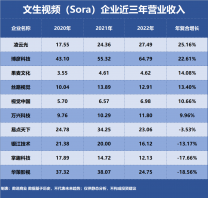 文生視頻（Sora），誰是成長最快企業？