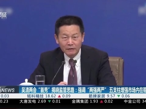 吳清兩會“首秀”揭曉監管思路：強調“兩強兩嚴” 五支柱增強市場內在穩定性