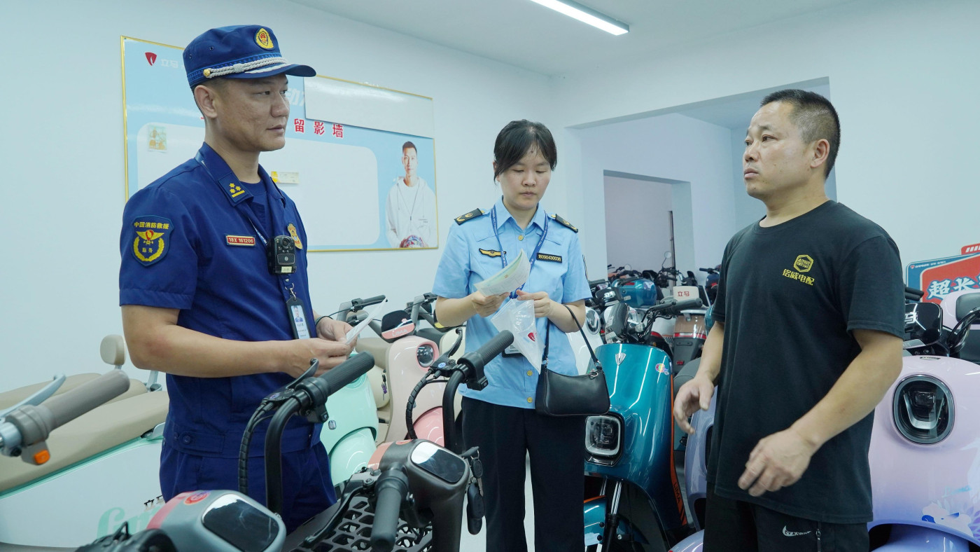 各地开展非法拼改裝電動自行車聯合檢查