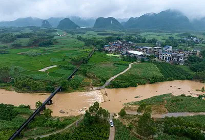 中央氣象台6月23日10時繼續發布暴雨橙色預警