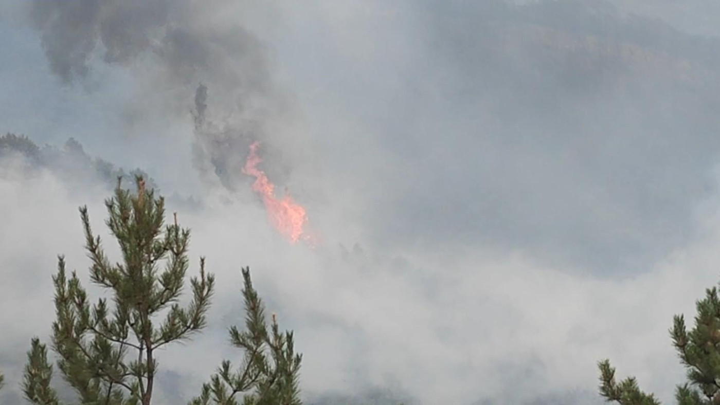 山西臨汾古縣山火火线達1.8公裏 當地正在全力撲救