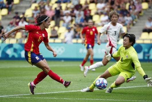 奧運女足-邦馬蒂建功 西班牙2-1逆轉战勝日本