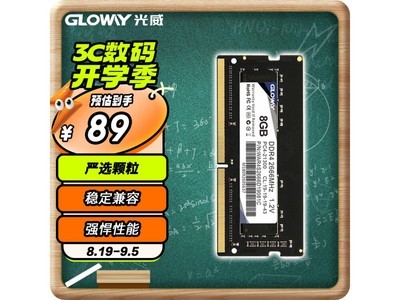 【手慢無】光威战將DDR4 2666MHz筆記本內存特價85元