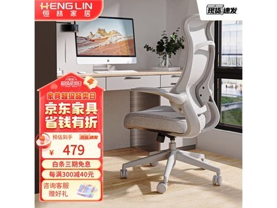 【手慢無】恆林HLC-3688天鵝電腦椅超值優惠479元 採用人體工學設計