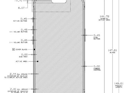 iPhone 16 Pro非四邊等寬：上下黑邊比左右窄0.03毫米