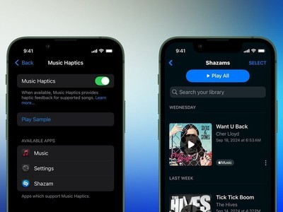 蘋果升級聽歌識曲應用 Shazam，支持 iOS 18 的“音樂觸感反饋”功能