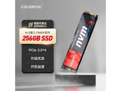 【手慢無】七彩虹CN600 NVMe M.2固態硬盤256GB (PCI-E3.0) 135元秒殺搶購