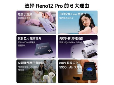 【手慢無】2939元！OPPO Reno12 Pro手機價格大降