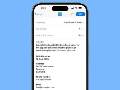已生效：蘋果歐盟App Store實施新規，开發者需公示聯系信息