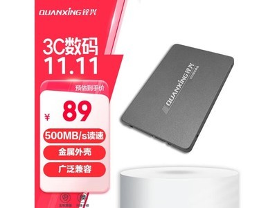 PLUS會員專享！銓興256GB SSD固態硬盤僅售88.56元