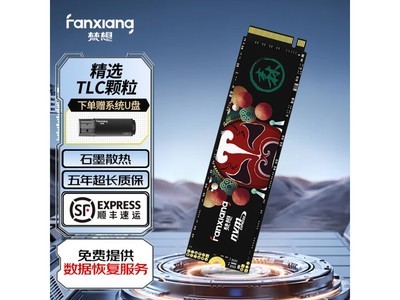 梵想國潮系列S500 PRO 1TB NVMe M.2 固態硬盤僅售339元