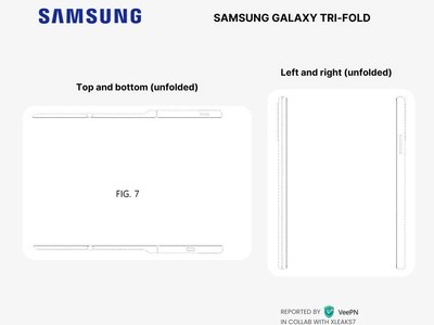 手機變平板：三星三折疊設計專利圖曝光