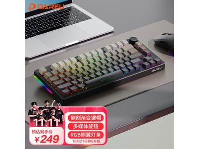 達爾優 EK75 三模無线機械鍵盤到手只要227元！