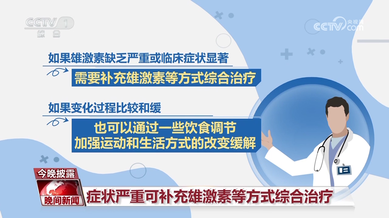 【莫忽視 男性也有更年期】症狀嚴重可補充雄激素等方式綜合治療