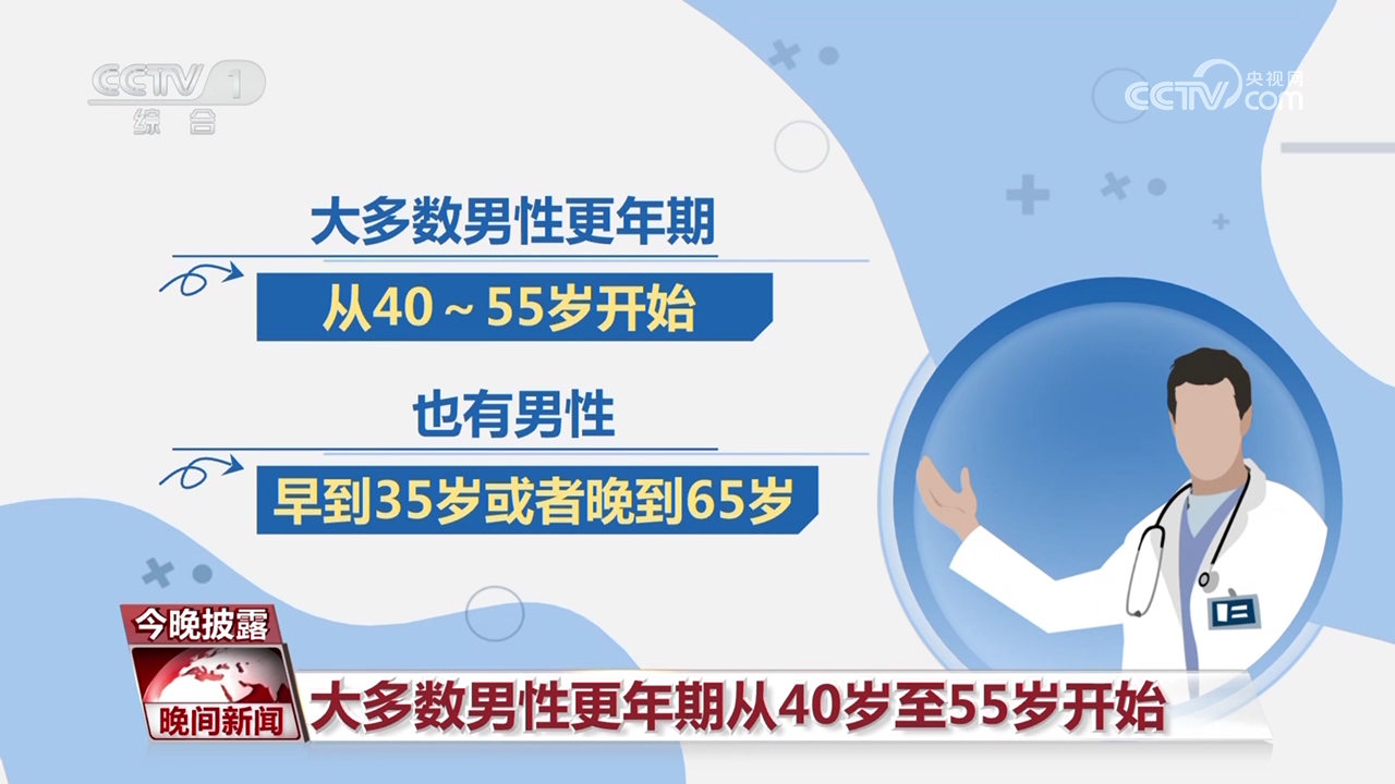 【莫忽視 男性也有更年期】大多數男性更年期從40歲至55歲开始