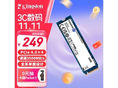 金士頓NV2 NVMe M 固態硬盤 500GB優惠價格來襲，只需207元！