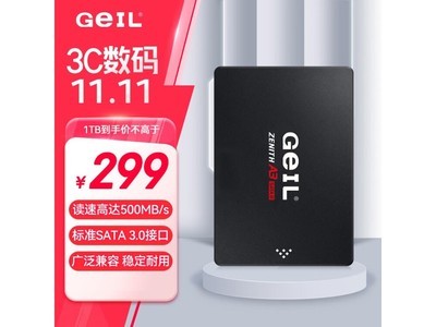 限時秒殺！GeIL 金邦 A3系列 1TB SATA3.0 固態硬盤275元入手