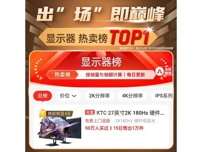 KTC顯示器太便宜了！到手價695元