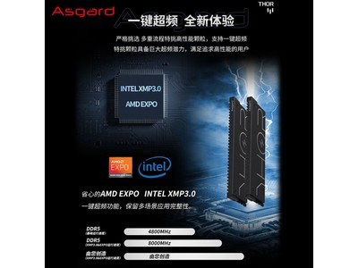 阿斯加特雷神索爾DDR5 8000台式機內存條775元