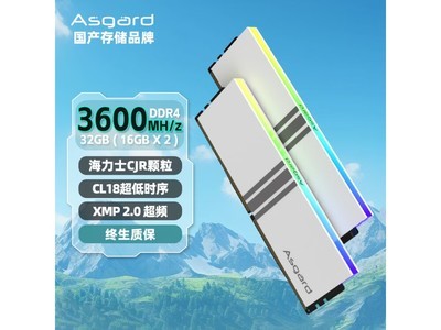 阿斯加特女武神·瓦爾基裏系列32GB DDR4 3600內存條促銷價409元