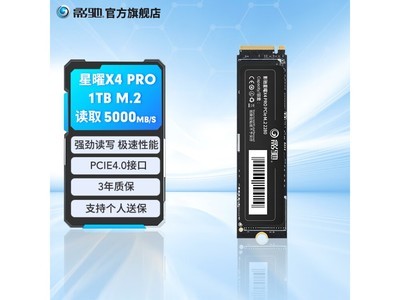 影馳星曜X4 PRO 1TB 固態硬盤到手價389元